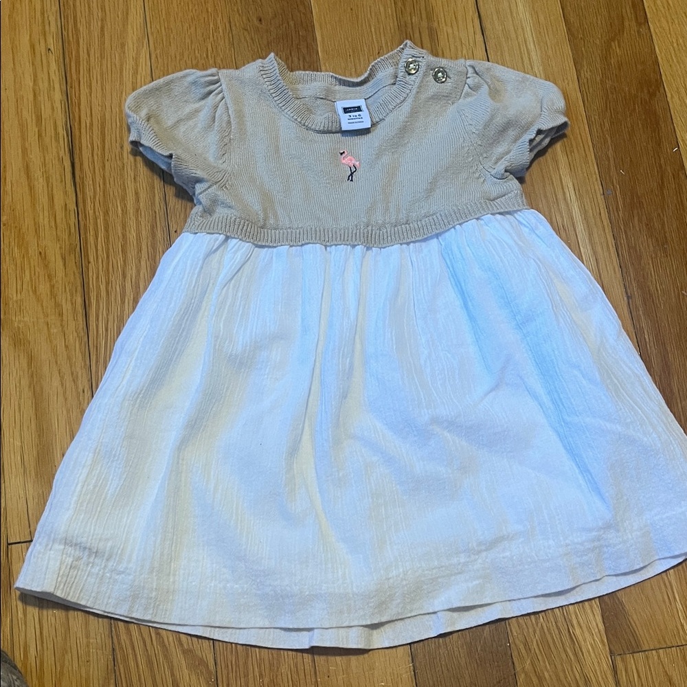 🚨Janie and Jack🚨 Cream and Tan Casual Dress